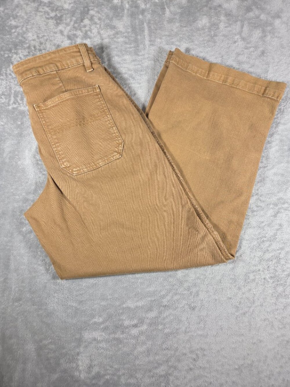 L.L. Bean 207 Vintage High Rise Wide Leg Jeans Khaki Tan Size 6 Reg 517879